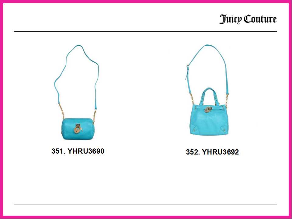 Juicy Couture 2014 春夏女装内衣配饰系列商品录