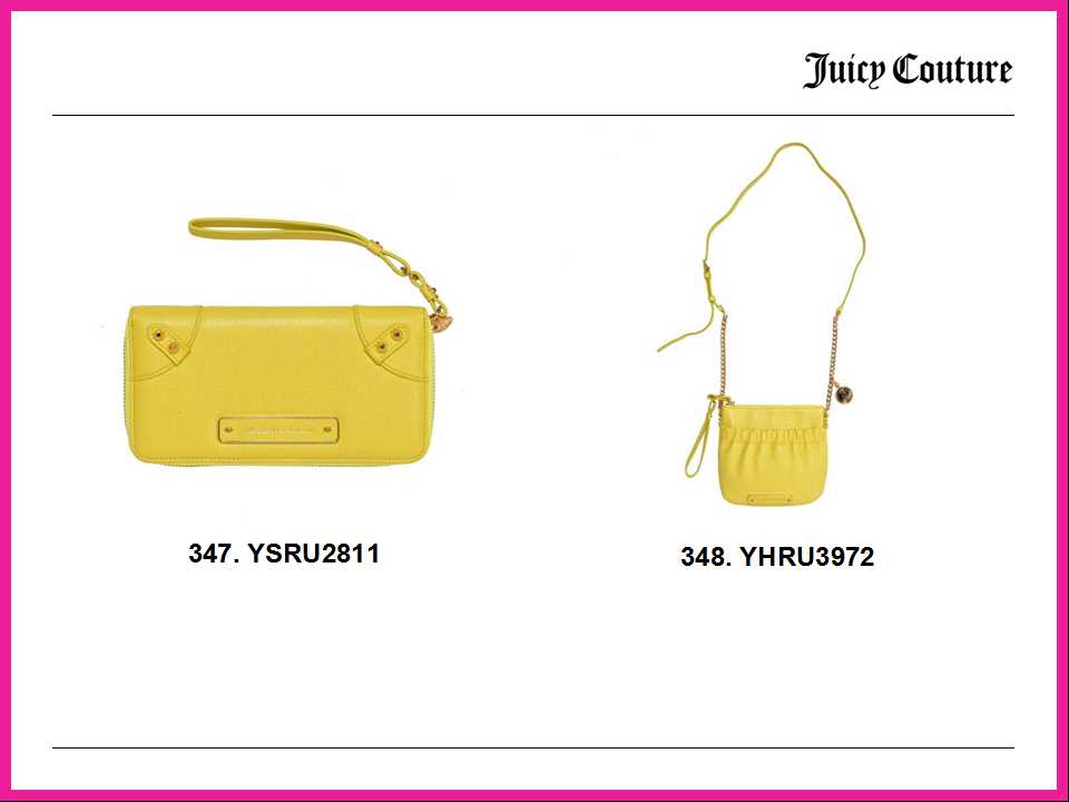 Juicy Couture 2014 春夏女装内衣配饰系列商品录