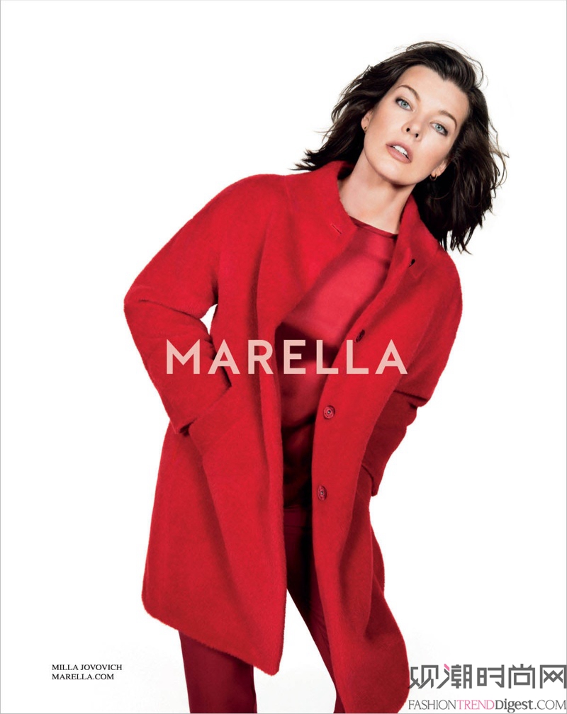 Milla Jovovich 代言Marella 2014秋冬广告