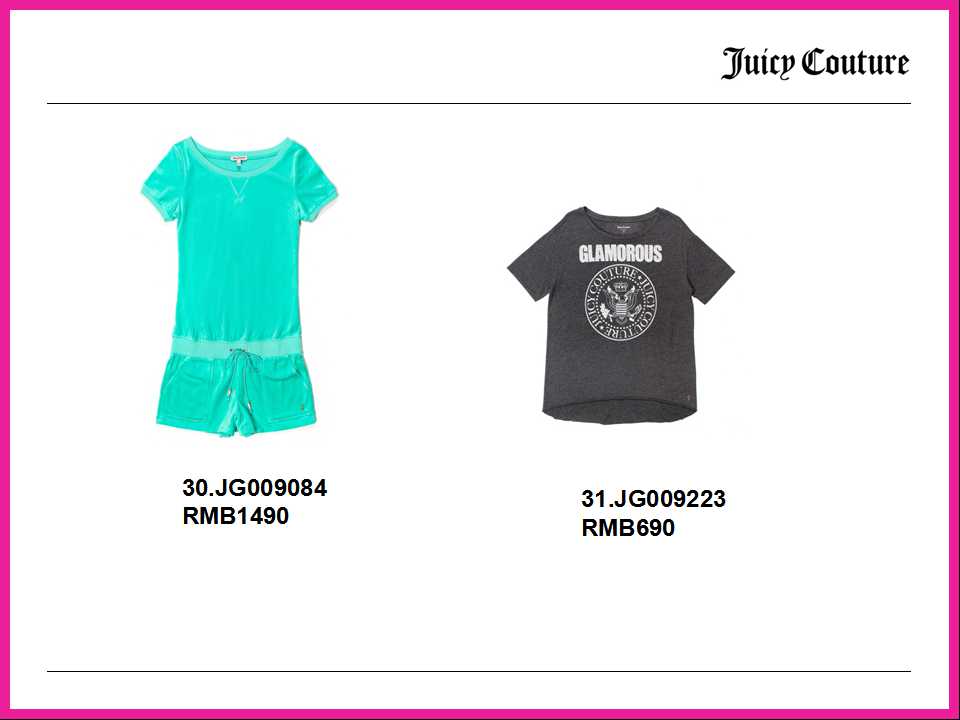 Juicy Couture 2014 ŮװϵƷ¼ͼƬ