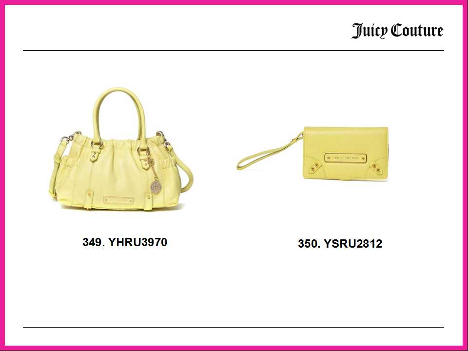 Juicy Couture 2014 春夏女装内衣配饰系列商品录