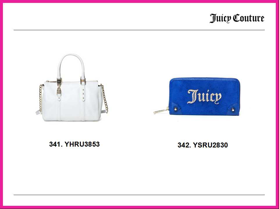 Juicy Couture 2014 春夏女装内衣配饰系列商品录