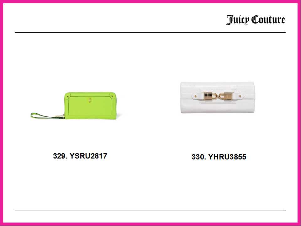 Juicy Couture 2014 春夏女装内衣配饰系列商品录高清图片