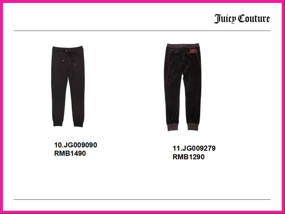 Juicy Couture 2014 春夏女装系列商品录