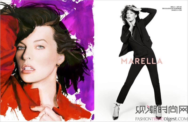 Milla Jovovich 代言Marella 2014秋冬广告