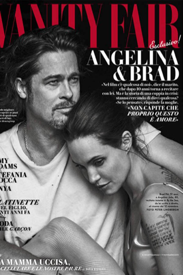 Angelina JolieBrad Pitt pose ΪVanity Fair־Ƭϵ