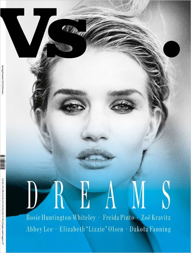 Abbey Lee Kershaw和Rosie Huntington-Whiteley等超模藝人拍攝《Vs.》封面