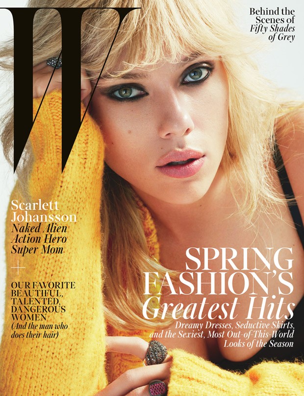 Scarlett Johansson 登上《W Magazine》2015三月刊封面