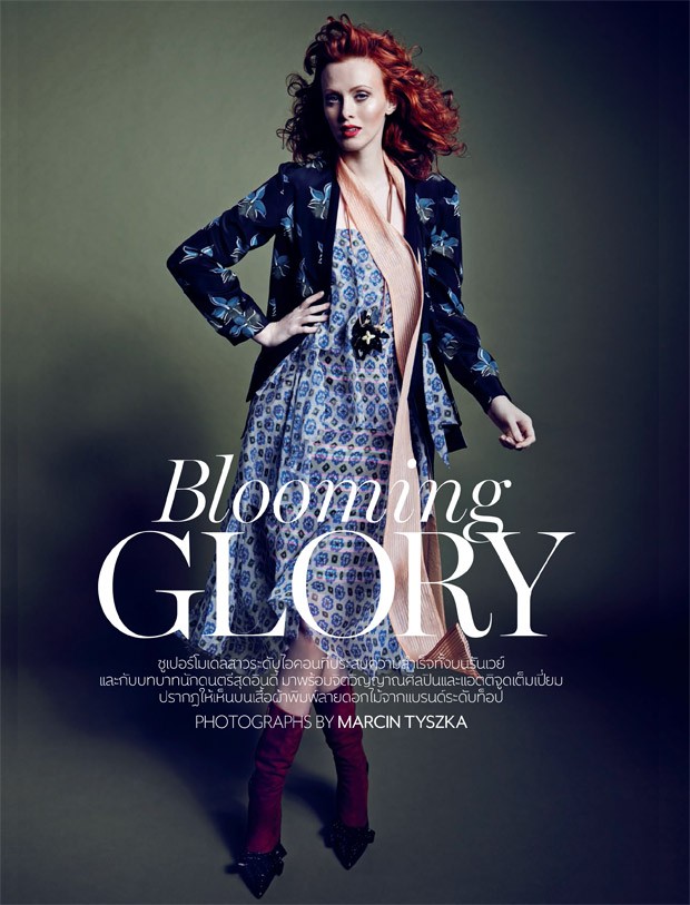 Karen Elson为泰国版《Vogue》拍摄封面及内页大片
