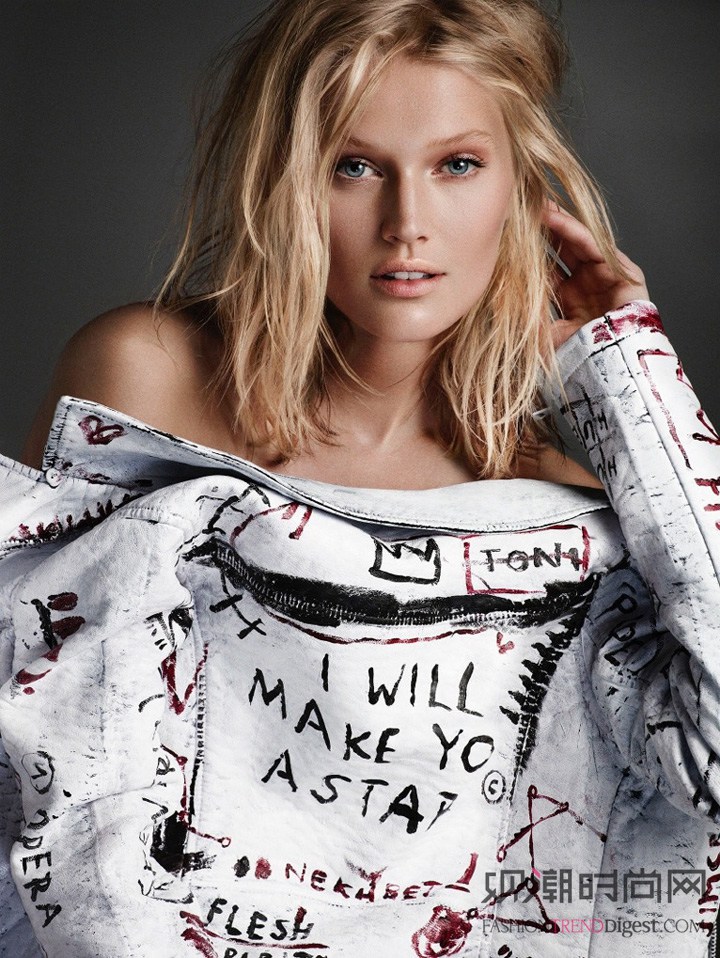 超模Toni Garrn 登上《TUSH》杂志10周年特刊