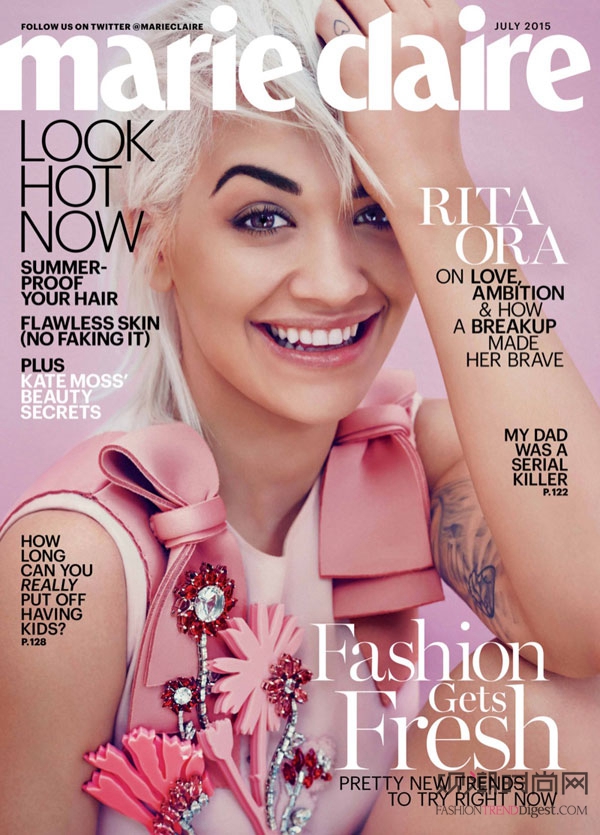 Rita Ora 桶Marie Claire20157̖DƬ