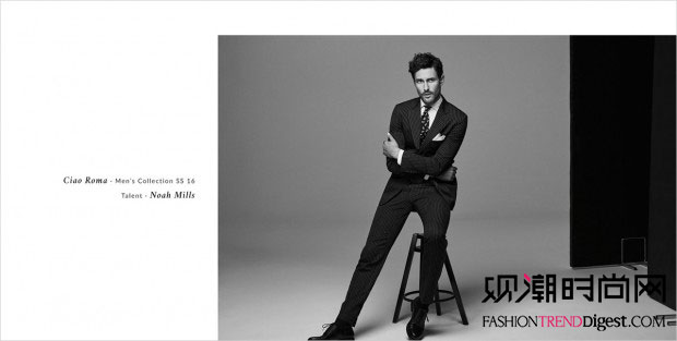 Noah Mills[Massimo Dutti 2016Ciao RomaϵLookBookDƬ