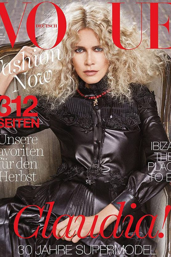 Claudia Schiffer 演绎德国版《VOGUE》2017年9月杂志封面
