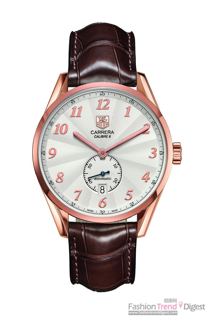 TAG Heuer卡萊拉傳承系列玫瑰金腕表經典呈現