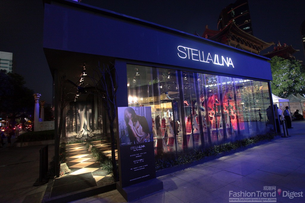 STELLALUNA在上海久光百貨戶外廣場開設POP-UP STORE