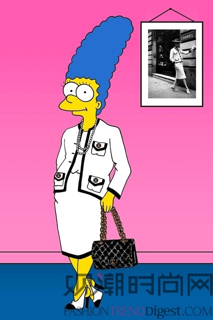 卡通人物Marge Simp...