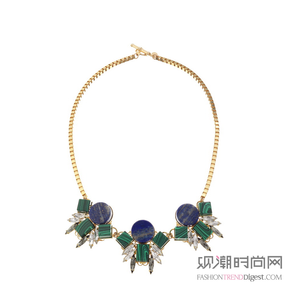 13 ANTON_HEUNIS_Multi_Geometric_Cluster_necklace_malachite_gold-plated_5073353_high_res