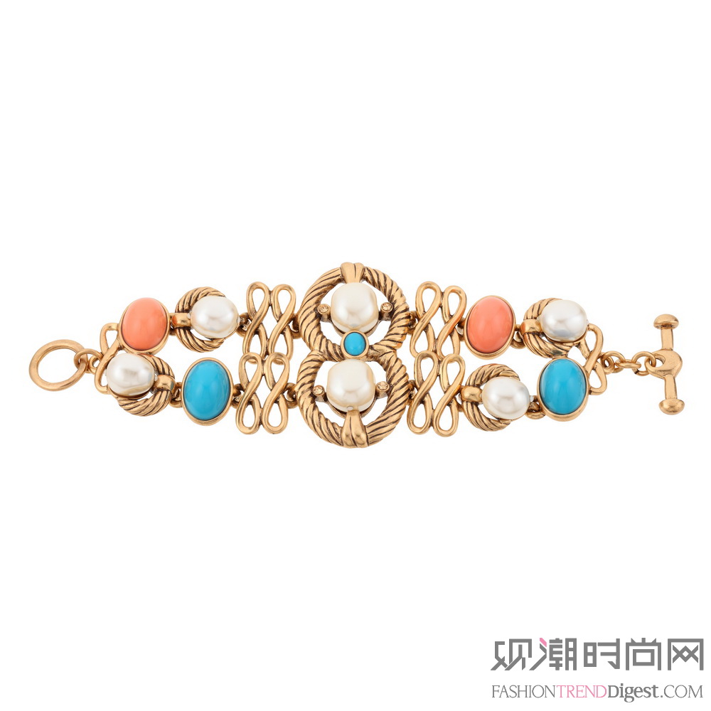 18 OSCAR_DE_LA_RENTA_Cabochon&Pearl_bracelet_multi-colored_gold-plated_5063089_high_res
