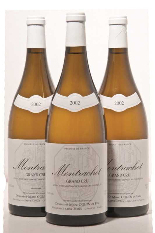 拍品编号 137 Montrachet — 2002 年 Côte de Beaune 产区,,Marc Colin 原装木箱 12 瓶普通装 估价‥港币 26,000-50,000