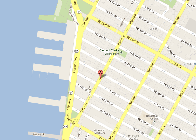 路线图: Annex 140 10th Avenue between 18th & 19th Streets, Chelsea