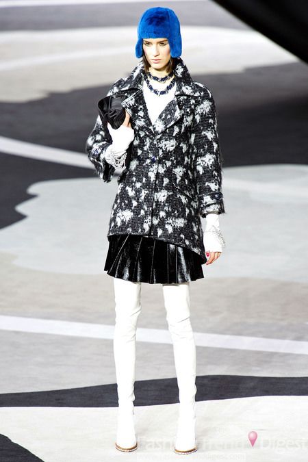 Chanel 2013秋冬巴黎时装周秀场图片