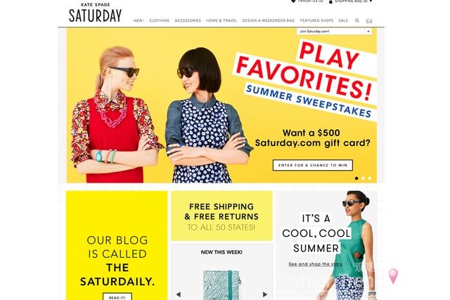 Kate Spade Saturday筹划全面扩张