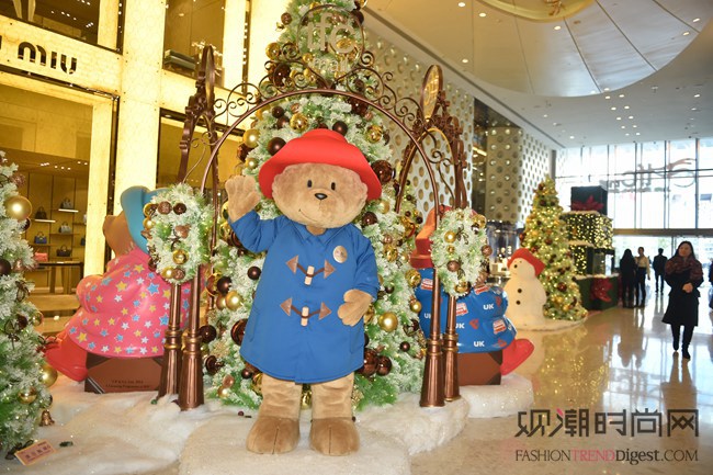 上海ifc商场 柏灵顿宝宝熊启航英伦圣诞童话之旅