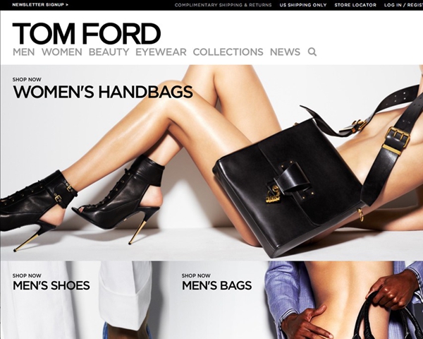 Tom Ford推出网上店铺