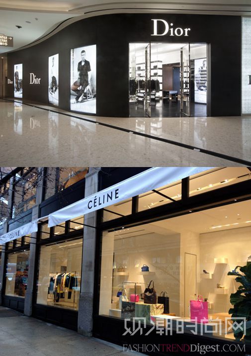 Celine和Dior巴黎店...