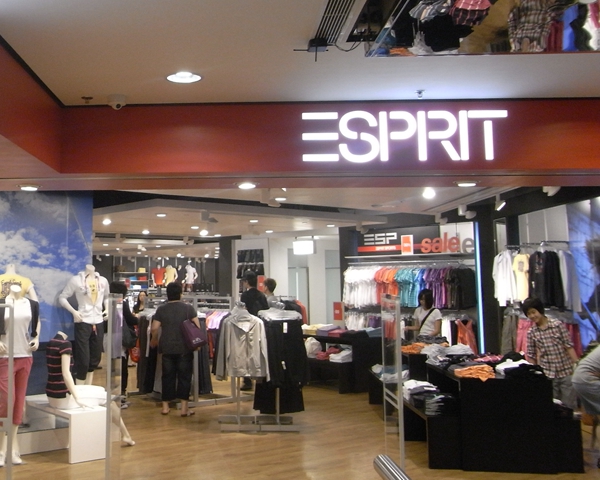 Esprit第三季度銷售額下跌9.9%