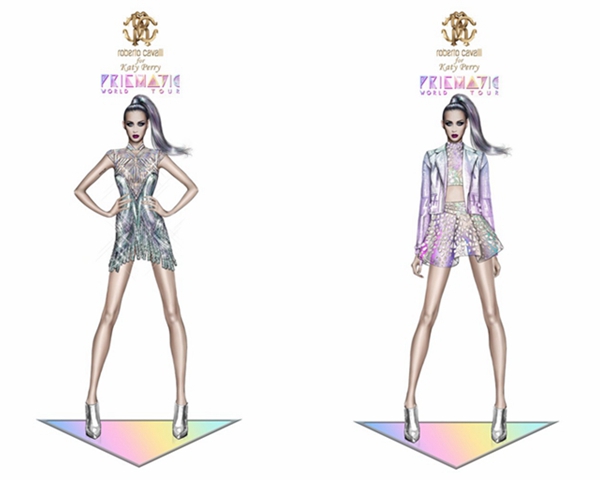 Roberto Cavalli为 Katy Perry 2014 Prismatic World Tour世界巡演打造演出服