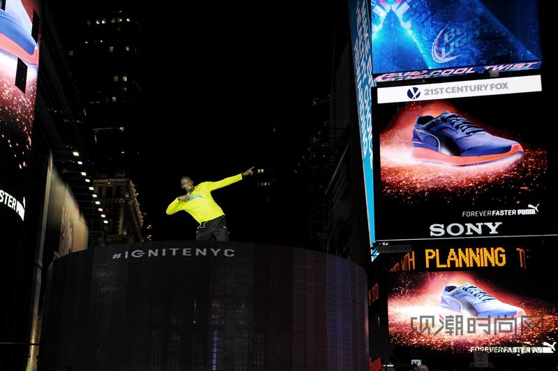 世界第一飞人博尔特与PUMA携手“引爆”纽约 众多跑者齐聚时代广场，体验PUMA最新跑鞋IGNITE