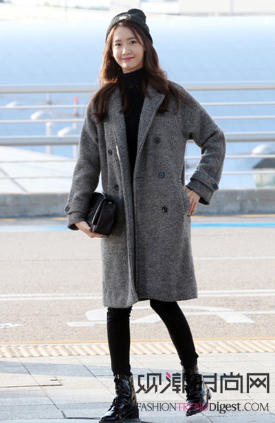 韩国女星 人手一件时髦大衣
