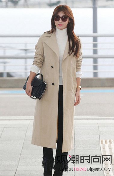 韩国女星 人手一件时髦大衣