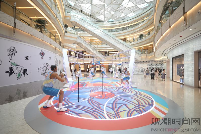 上海ifc商场 夏日动感艺术篮球城