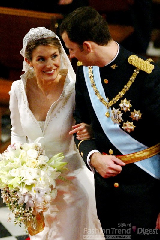 41. 2004年5月 – 西班牙王储Felipe和Letizia Ortiz Rocasolano的婚礼 