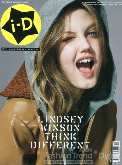 4. 琳赛•威克森 (Lindsey Wixson)<br>
模特经纪公司: Marilyn<br>
<br>
在过去的一年，琳赛•威克森 (Lindsey Wixson)在模特界的变化已经几乎人人都知道。因在2010春夏时装周中为Prada独家开场而备受关注。短短一年的时间，琳赛•威克森 (Lindsey Wixson) 在2011春夏时装周上潜力全面爆发，共参加走秀56场，其中包括4个开场和6个闭场，走红势头无可匹敌！<br>
<br>
广告片: <br>
2010 秋冬: John Galliano, Versace Vanitas Fragrance, Barney's NY, Jill Stuart Beauty, Miu Miu<br>
2010 春夏: Miu Miu<br>
报道: T Magazine, W (4次), 土耳其版Vogue, i-D (3次), POP (4次), AnOther, LOVE, Interview<br>
封面: i-D, City<br>
其他: Prada Fantasy目录, “The View” 电视脱口秀Versace模特, 2011 春夏Prada独家开场 和 Miu Miu 2010秋冬广告片<br>
<br>
国际超模TOP 50排行榜: #12<br>
 