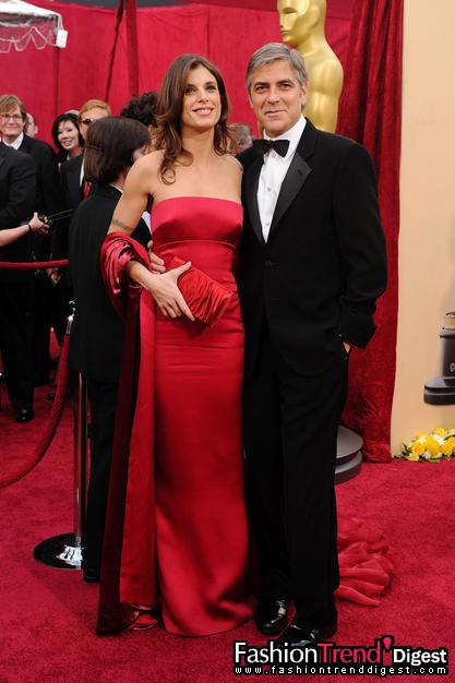 Elisabetta Canalis身著 Roberto Cavalli，George Clooney身著Giorgio Armani<br>
 