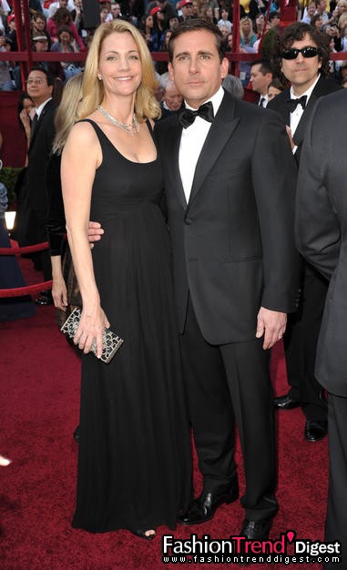 Steve Carell和太太Nancy同時穿著Canali<br>
 