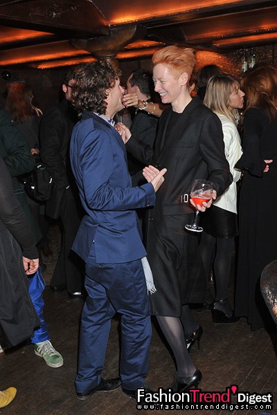 Jerry Stafford and Tilda Swinton 