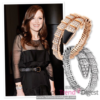 朱丽安-摩尔（Julianne Moore）<br>
配饰：Bulgari 