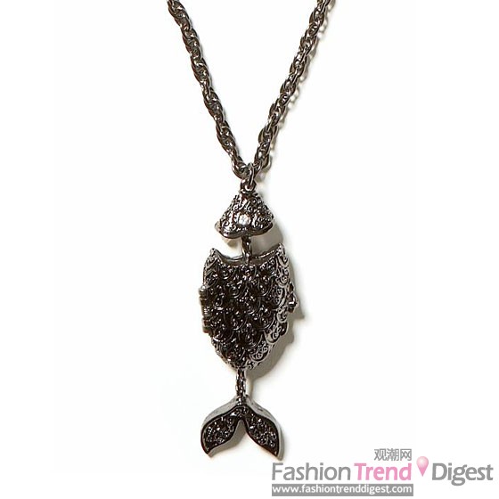 Tuleste Market Fish Locket Necklace, $115 