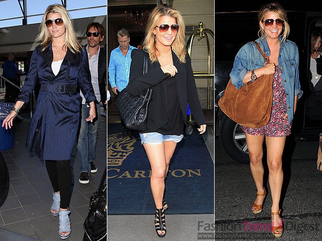 JESSICA SIMPSON 飛行員太陽鏡<br>
為了證明她是自己最好的模特，杰西卡•辛普森 (Jessica Simpson)從她的眾多往返于紐約和洛杉磯收藏的太陽鏡中挑選出一款復古飛行員太陽鏡戴在眼睛上，時髦而摩登。<br>
 