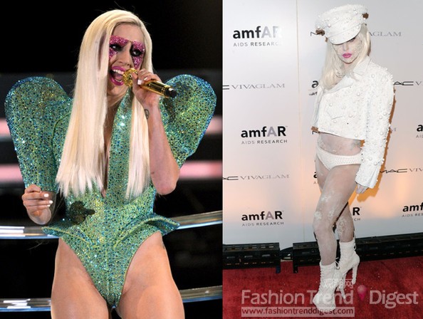 Lady Gaga<br>
Lady Gaga是音樂界的最新時尚女王。在她之前幾乎沒有一個人能夠比的上她，是因為Lady Gaga推動了時尚與藝術的結合，而且這個融合成為她在舞臺上展示的一種工具，雖然有很多人不太明白她的時尚理念，但是事實上她的確可以完全抓住你的目光，不是嗎？<br>
 