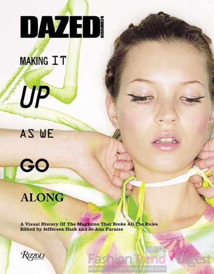 6. Dazed & Confused《Making it up as we go along》<br>
正值Dazed & Confused创刊20年，杂志是特别推出20年竞选图书，该图书集结了过去20年间杂志刊发的最有传奇色彩的照片，偶像人物、时尚先锋、大师访问等精彩内容，涉及到艺术家、音乐家、服装设计师、时尚摄影师、电影制片人，响当当的名字数不胜数。<br>
<br>
价格: £35<br>
出版商: Rizzoli <br>
购买: www. Amazon.com<br>
 