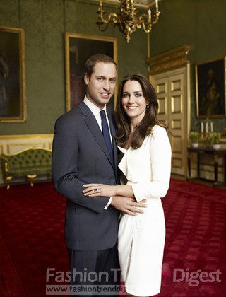 10. 英国威廉王子和Kate middleton <br>
这对即将成婚的威廉王子夫妻以其典雅的王室形象获得了大多数人的主妇，优雅而随和的形象很得人心。<br>
 