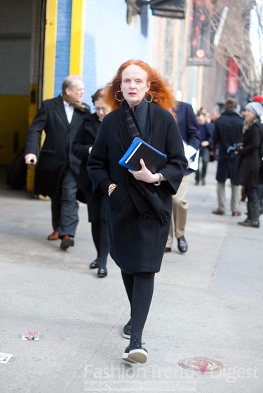 23. 红发魔头格蕾丝•柯丁顿 (Grace Coddington)仍然那么有魅力。 