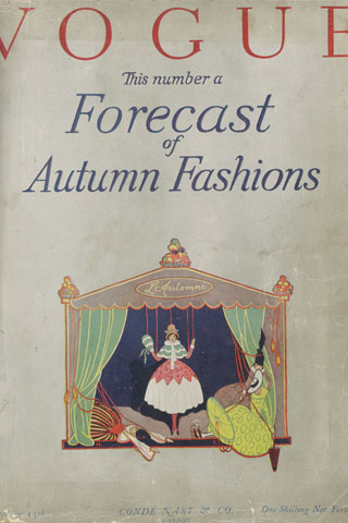 1. 英版Vogue杂志1916年出刊，这是1916年9月杂志封面，也是第一期出版的杂志，Elspeth Champcommunal编辑，Helen Thurlow插图，同时也是VOGUE杂志的里程碑。 