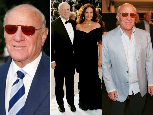 5. Barry Diller<br>
Barry Diller是一位影视界巨子，好莱坞最大实权派、最受尊敬的人物，曾任派拉蒙影片公司董事长。他的对手称他为“杀手”，这个激情满怀、果断、坚定的家伙总是让人震惊不已。在红毯上，Barry Diller和Diane von Furstenberg再次成为众人的焦点，他时刻保持着英国男人的绅士风度。<br>
 