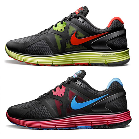 4. Nike Lunarglide +3<br>
由Nike所推出的機能性慢跑鞋Lunarglide +3針對今年的秋季系列率先推出全新配色。此鞋款運用了更多新穎的技術來提升穩定性及耐用性。此外，重量部分也大幅降低來減輕雙腳的負擔。搶眼的黑/粉紅/藍的配色，更加突顯鞋款的價值感。這次的+3在鞋底的科技沿用前兩款，一樣是Lunar+Dynamic Support，達到又軟又支撐的效果。比較不一樣的是這雙Lunarglide在鞋側加上了一條增加穩定性的帶子，而整雙鞋又更強調了透氣性。<br>
 